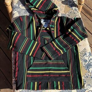 Senior Lopez Baja hoodie Bob Marley Rasta green yellow red black cotton